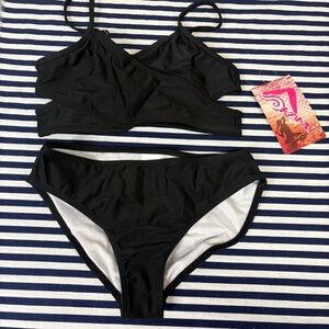 Kanu Surf Girls' Coral Reef Beach Sport Wrap Around Bikini 2-piece Size 10